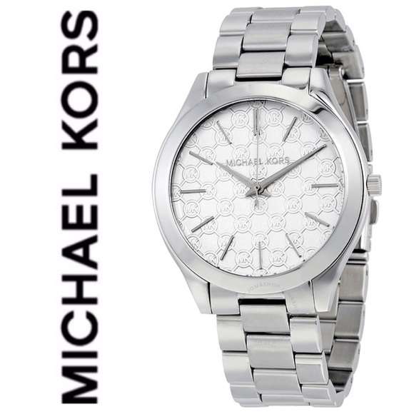 Michael Kors Accessories - New authentic MK silver tone slim Runaway watch